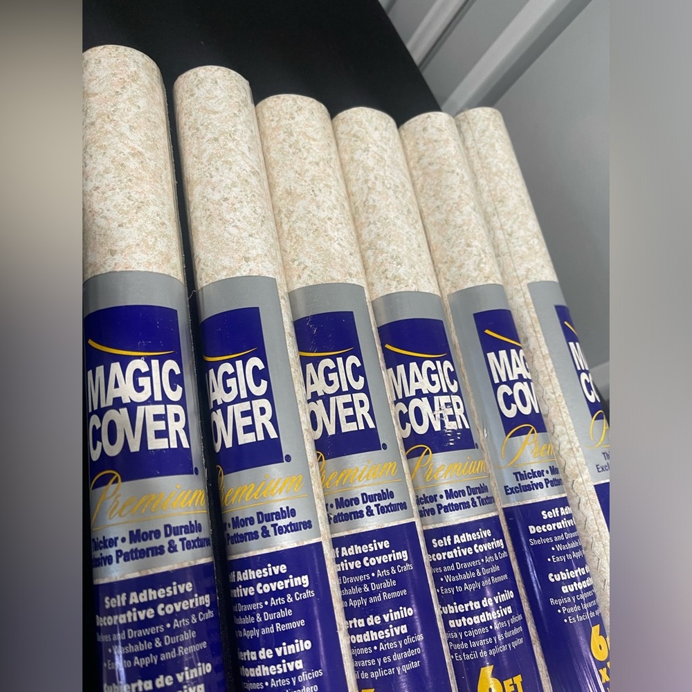 Magic Cover Adhesive Graphite Sand Contact Paper. 6  Rolls